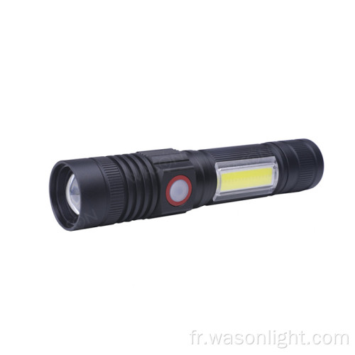 Bon prix ip54 imperméable Main 3W xpe + utilité de cob côté meilleure lampe de poche dans la nuit de chasse la nuit de la nuit